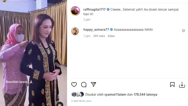 Happy Asmara - Raffi Ahmad (Foto: Instagram/@raffinagita1717)