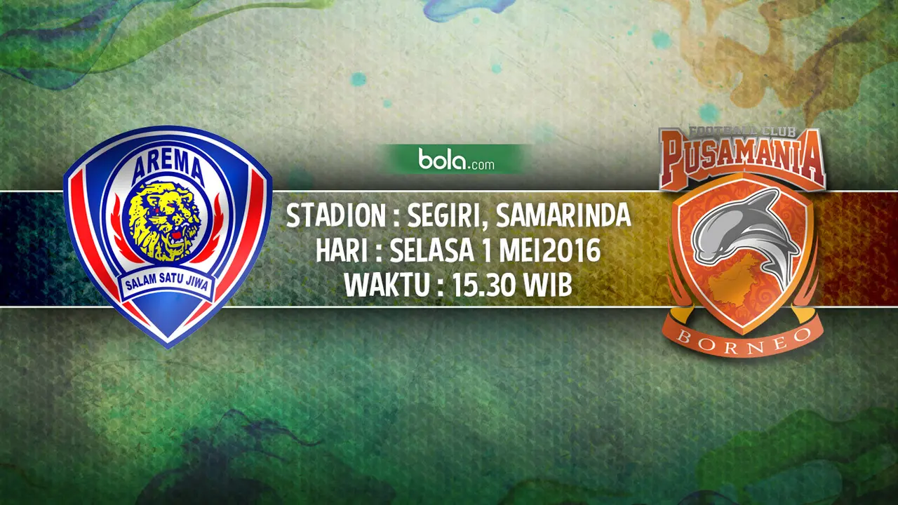 Borneo FC versus Arema Cronus.
