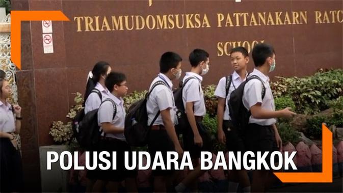 VIDEO: Krisis Polusi Udara, Bangkok Liburkan 500 Sekolah