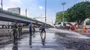 Sebelumnya, aksi massa terjadi di depan Markas Komando Korps Brigade Mobil (Brimob) Polda Metro Jaya di Kwitang, Jakarta Pusat. (merdeka.com/Arie Basuki)