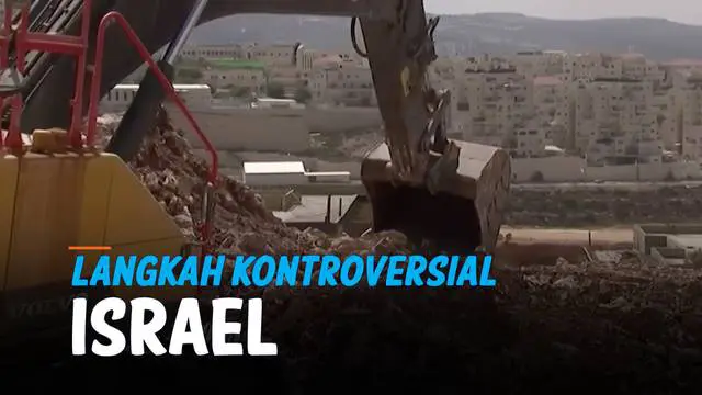 VIDEO: Kontroversial! Israel Mulai Bangun Hunian di Wilayah Pendudukan