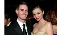 Evan Spiegel dan Miranda Kerr dilaporkan telah menikah di rumah mewahnya di Brentwood, Los Angeles, Sabtu lalu (Sumber: Business Insider)