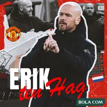 Manchester United - Ilustrasi Erik ten Hag (Bola.com/Adreanus Titus)