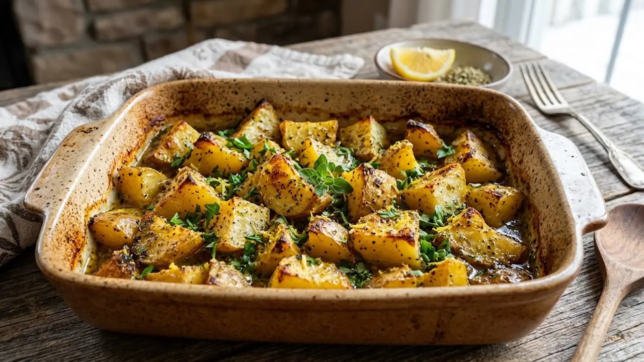Resep Greek Lemon Potatoes