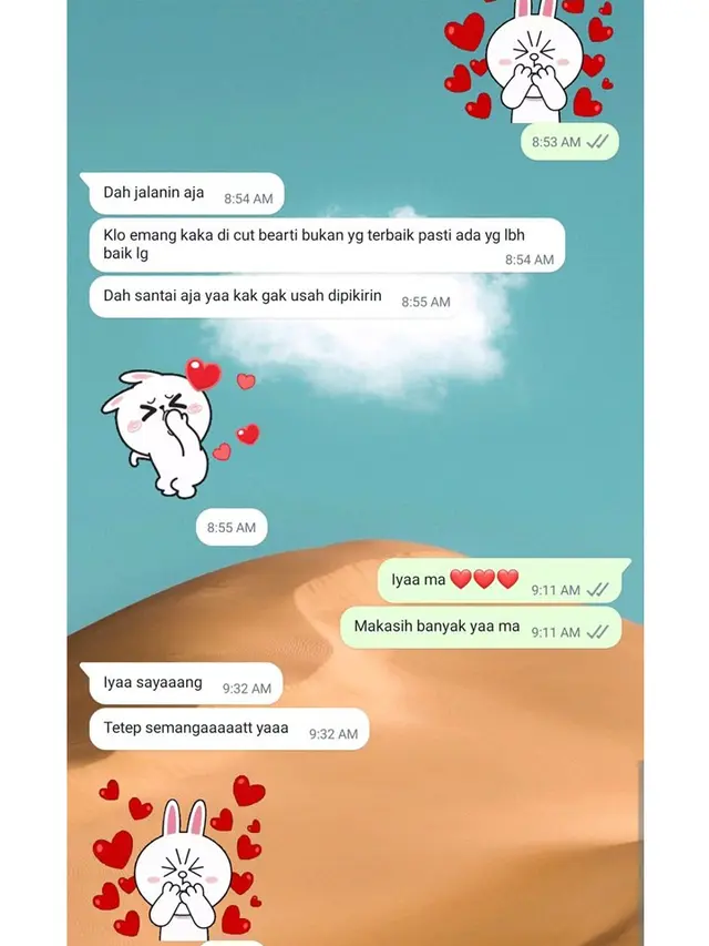 8 Chat Orang Tua Beri Semangat ke Anak Ini Bikin Haru