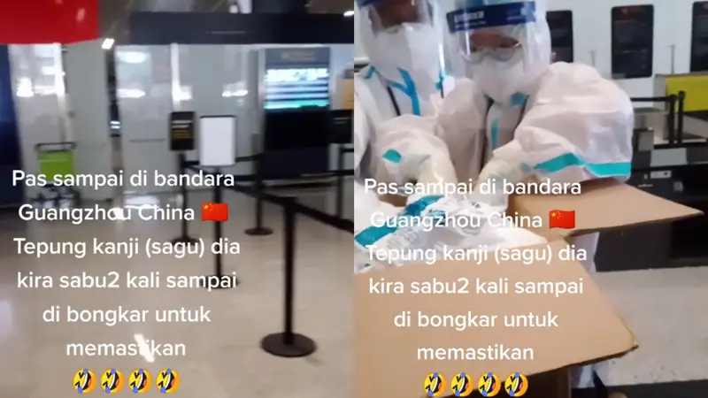 Warga Indonesia dicurigai bawa sabu dan ternyata tepung sagu