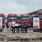 PT Gaya Makmur Mobil melakukan serah terima 150 FAW Trucks JH6 dengan tipe FD 460TH kepada PT Siba Surya. (ist)