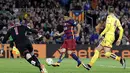 Bintang Barcelona, Luis Suarez menempati urutan keempat dengan total 21 tembakan ke arah gawang hingga pekan ke-9 La Liga santander. (EPA/Alberto Estevez)