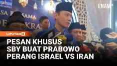 Ketum Partai Demokrat Agus Harimurti Yudhoyono (AHY) menyampaikan kekhawatirannya terkait situasi perang yang terjadi antara AS-Israel melawan Iran, Rabu (4/3).