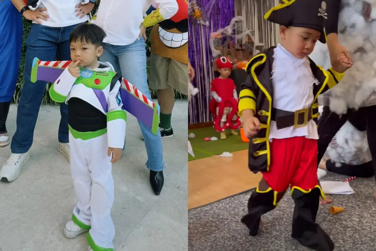 Adu Menggemaskan Issa dan Rayyanza, Duo Bayi Sultan yang Kenakan Kostum Halloween