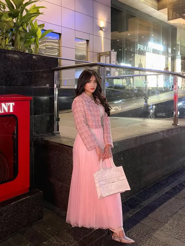 Fuji An saat Kondangan Vior dan Vincent. [@fuji_an]