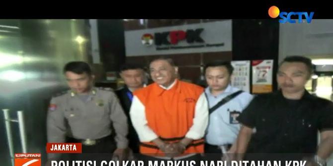 Senyum Markus Nari Ditahan KPK Setelah 2 Tahun Jadi Tersangka Korupsi E-KTP