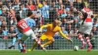 Half Time, Arsenal Unggul Dua Gol Atas City