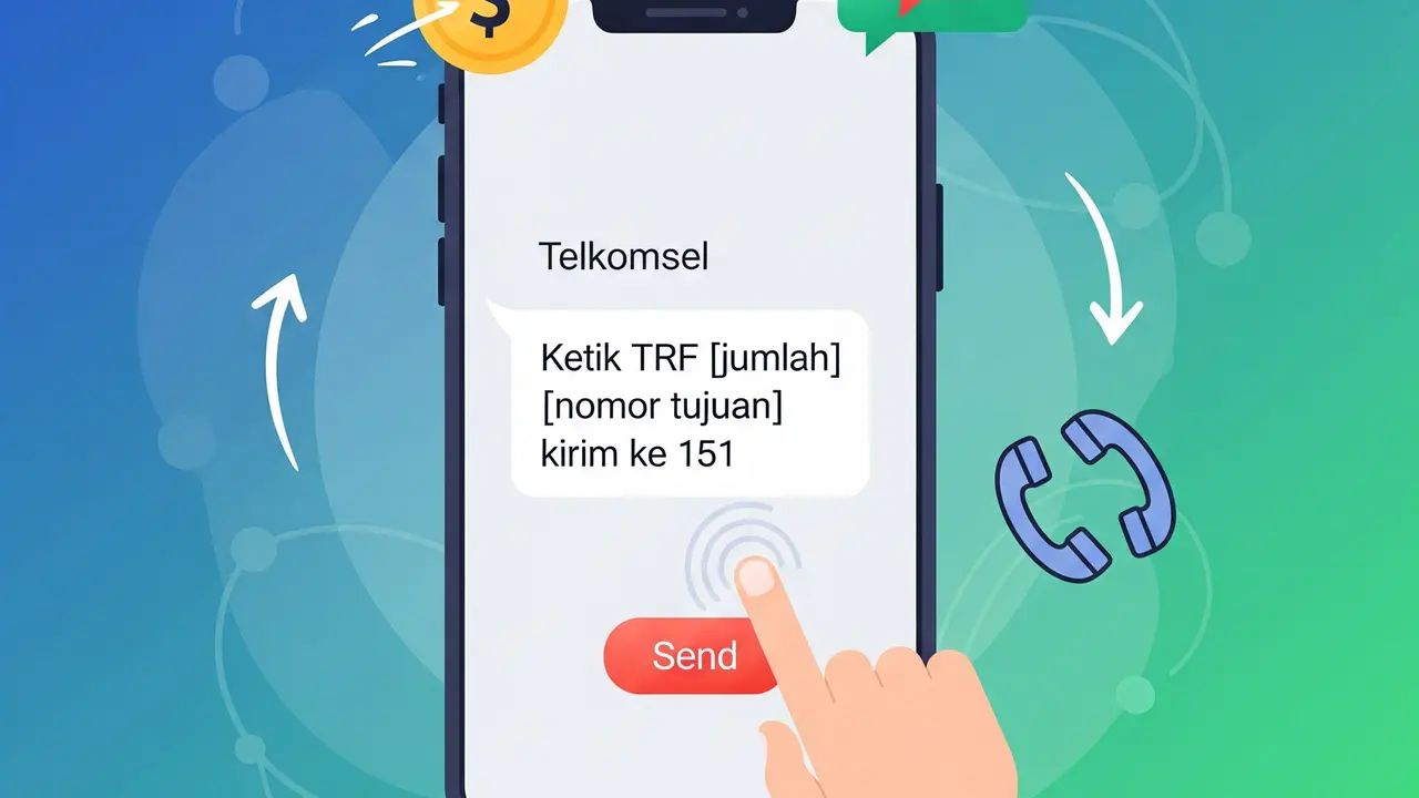 Cara Transfer Pulsa Telkomsel Lewat SMS