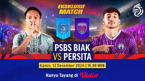 Link Siaran Langsung BRI Liga 1: PSBS Biak vs Persita Pekan Ini di Vidio.com. (sumber: doc.vidio.com)