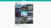 Cara menampilkan kumpulan foto #BestNine2017 di Instagram. Liputan6.com/Jeko Iqbal Reza