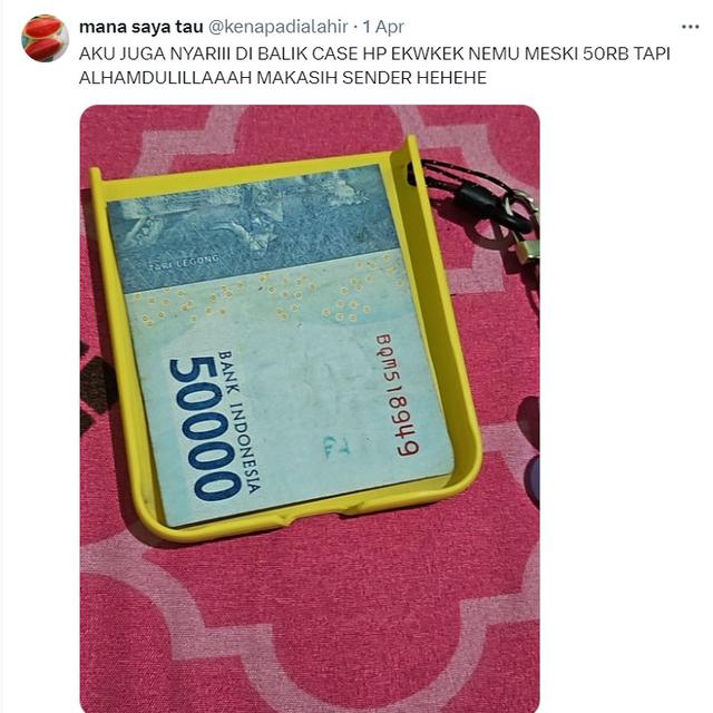 6 Potret Nemu Uang Kaget di Tempat Tak Pernah Terpikirkan Ini Bikin Senang