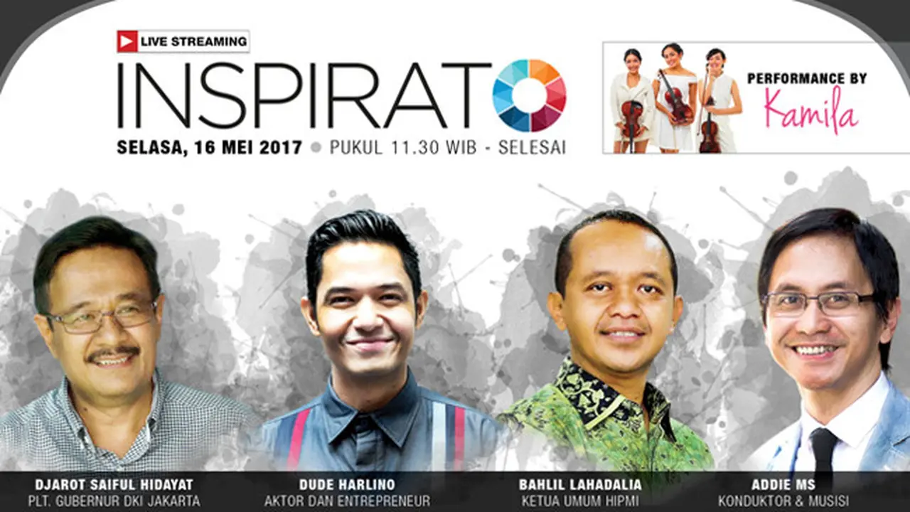 Saksikan Live Streaming  INSPIRATO dengan 4 Tokoh Kebangsaan