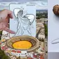 6 Kombinasi Lukisan Tangan Bentuk Makanan dengan Realita Ini Kreatif Banget (sumber: Instagram/citylivesketch)