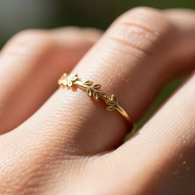 Tren Cincin Emas Minimalis Terbaru untuk Anak Muda (AI)
