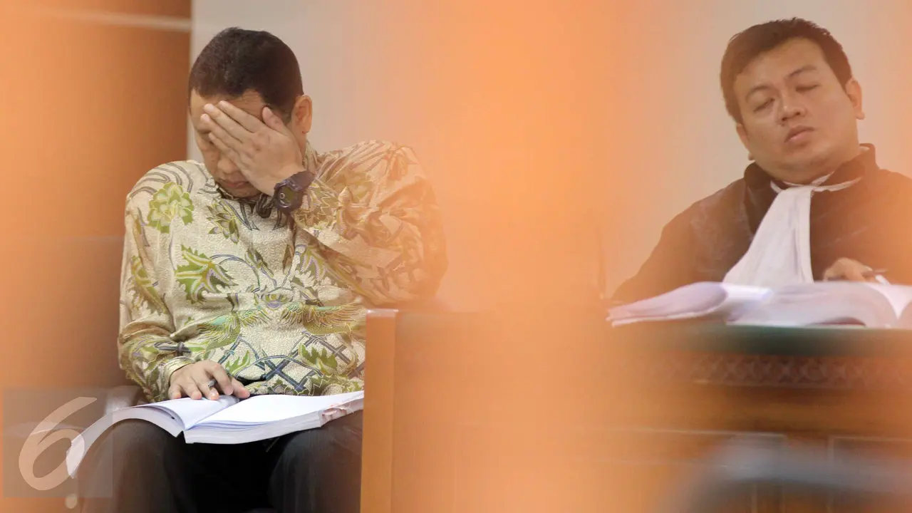 20150706-Wajah Tegang Pejabat BBJ Penyuap Kepala Bappebti Saat Dengarkan Keterangan Saksi-Jakarta-Bihar Sakti Wibowo 3