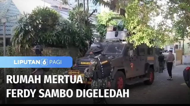 Polisi pada Selasa (09/08) sore menggeledah rumah Irjen Ferdy Sambo di Jalan Duren Tiga, Jakarta Selatan. Polisi juga menggeledah rumah mertua Irjen Ferdy Sambo di Jalan Bangka XI.