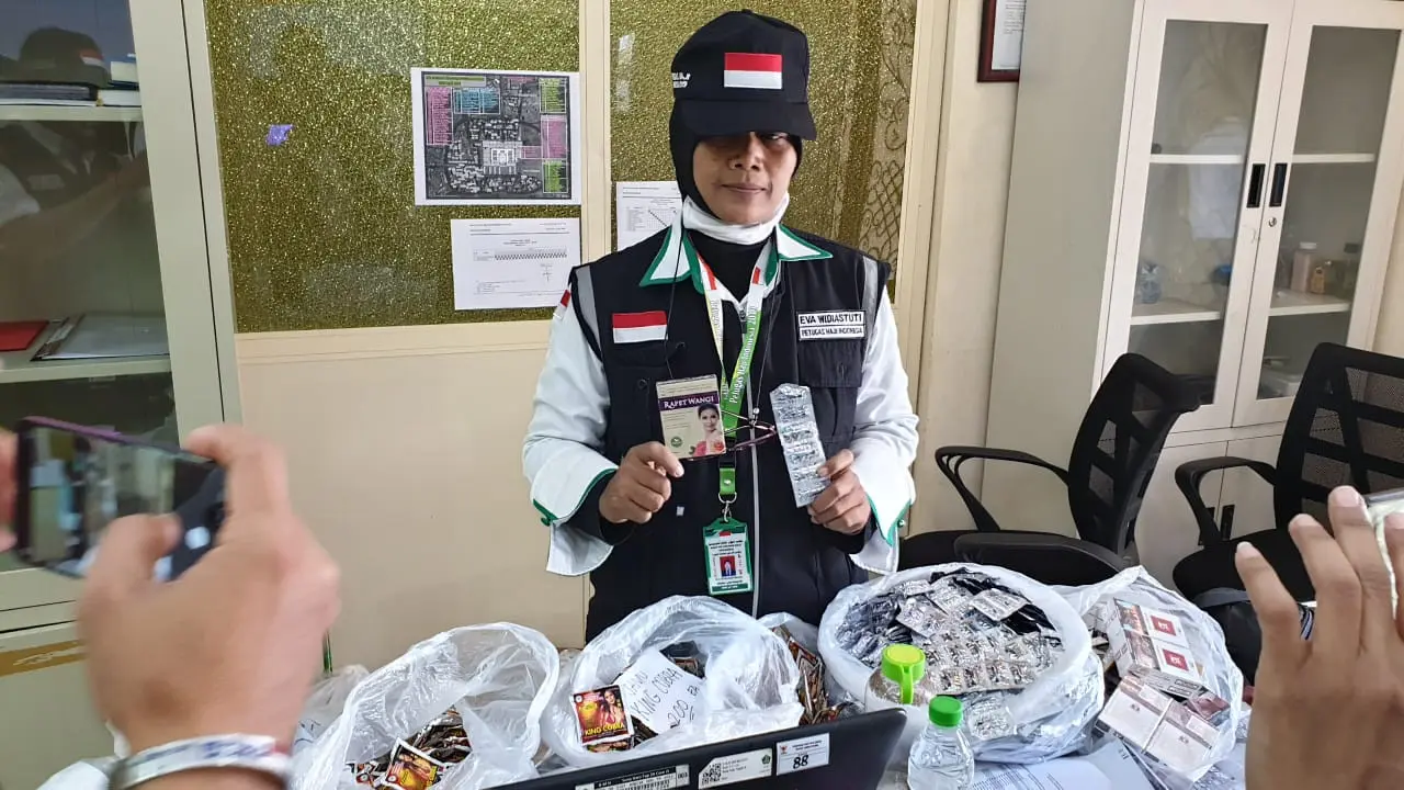 Barang sitaan jemaah haji Indonesia. Dok Denny/MCH