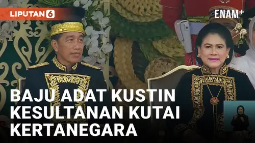 VIDEO: Presiden Jokowi dan Ibu Iriana Pakai Baju Adat Kutai, Kalimantan Timur