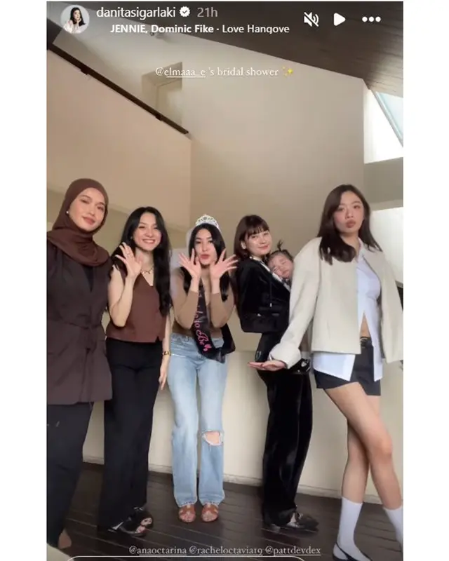 6 Potret keseruan bridal shower Elma Agustin, jadi ajang reuni girlband Princess