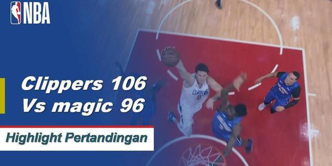 Cuplikan Hasil Pertandingan NBA : Clippers 106 vs Magic 96