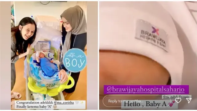Sempat Positif Covid-19, Ini 6 Momen Haru Istri Eza Gionino Melahirkan Anak Ketiga