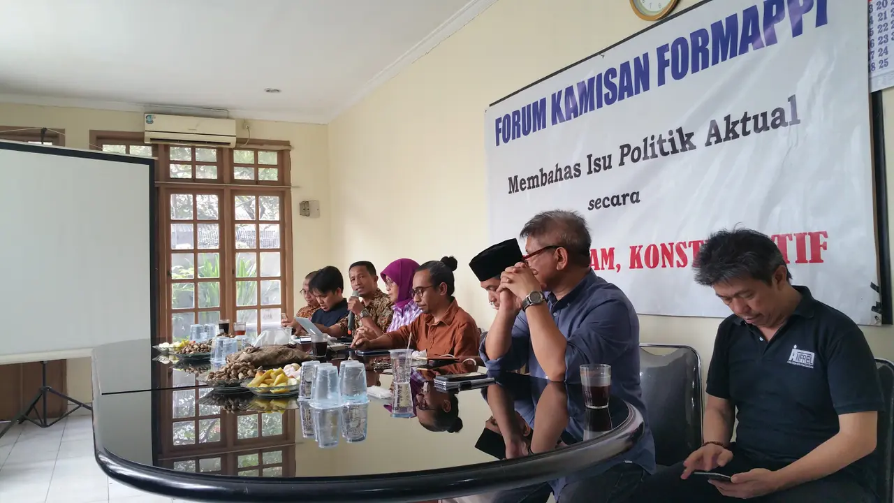 Diskusi fi Formappi. (Liputan6.com/Nanda Perdana Putra)