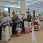 Jemaah haji Indonesia gelombang satu mulai dipulangkan ke Tanah Air melalui Bandara King Abdul Aziz, Jeddah. (FOTO: MCH PPIH ARAB SAUDI 2023)