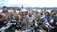 Presiden Jokowi di Trans Papua. (Liputan6.com/Ahmad Romadoni)