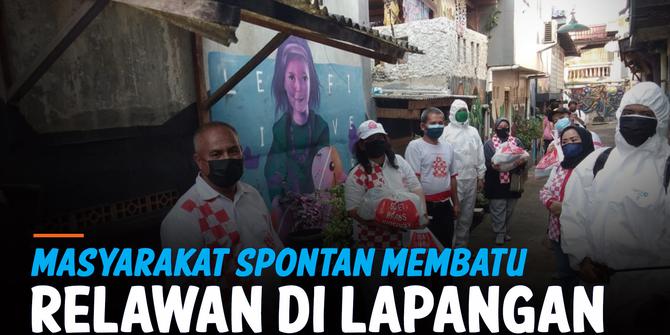 Liputan Update: Banyak Masyarakat Yang Rela Membantu Para Relawan Secara Spontan