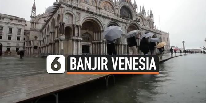 VIDEO: Venesia Terendam Banjir karena Hujan Lebat