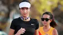 Bahkan, dirinya terus meningkatkan kemampuan fisik demi bisa mengikuti ajang lari marathon. Tentu saja, perjuangan Nia Ramadhani untuk bisa ikut maratahon tidaklah mudah. (Liputan6.com/IG/@ramadhaniabakrie)