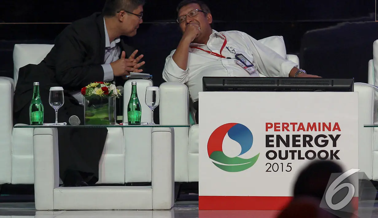 Pertamina gelar seminar bertema "Pertamina Energy Outlook 2015" di Ballroom 3 Pacific Place, Jakarta, Rabu (3/12/2014). (Liputan6.com/Faizal Fanani)