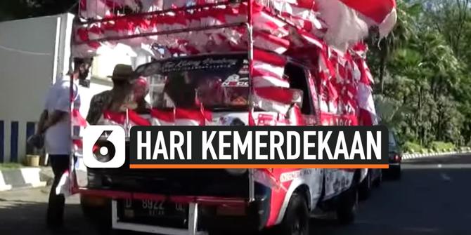 VIDEO: Peringati Kemerdekaan, Kakek ini Membawa Ribuan Bendera dari Bandung Hingga Bali