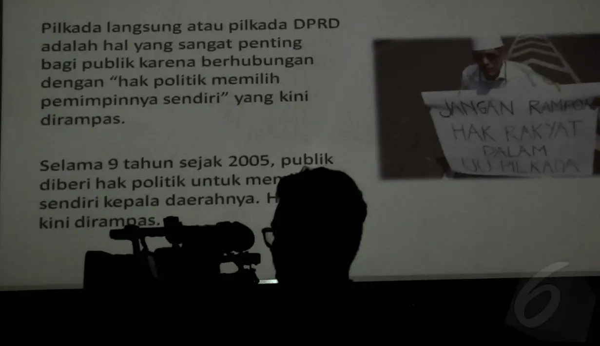 Survei LSI ini dilakukan dari 17-19 Oktober 2014, dengan jumlah responden 1200 orang, Jakarta, (21/10/14). (Liputan6.com/Johan Tallo)