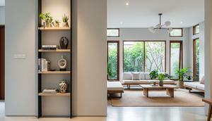 Interior Depan Rumah Minimalis Modern/AI