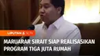 Tidak hanya program makan bergizi gratis, Pemerintahan Presiden Prabowo Subianto juga menargetkan pembangunan tiga juta unit rumah. Mampukah terealisasi ? Menteri Perumahan dan Kawasan Permukiman, Maruarar Sirait memastikan program tersebut bakal ber...