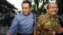 Bupati Nganjuk, Taufiqurrahman usai menjalani pemeriksaan di KPK, Jakarta, Selasa (24/1). Taufiqurrahman mengaku diperiksa KPK selama 5 jam. (Liputan6.com/Helmi Afandi)