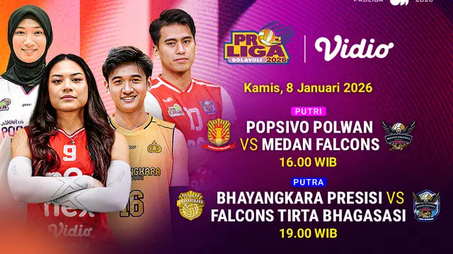 Saksikan keseruan opening day Proliga 2026 eksklusif di Vidio (dok. vidio.com)