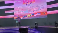 Gubernur Bank Indonesia (BI) Perry Warjiyo di acara ASEAN Fest 2023 di JCC, Jakarta, Selasa (22/8/2023). (Maulandy/Liputan6.com)
