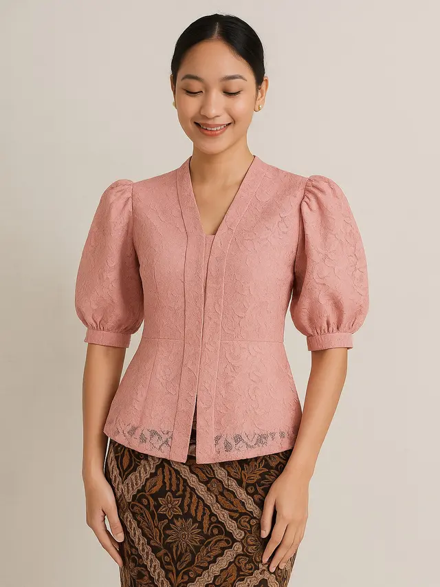 Model Kebaya Lengan Puff