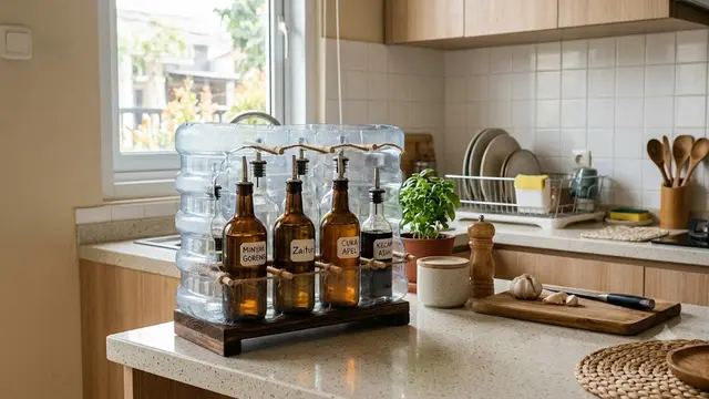 9 Ide Organizer Dapur dari Galon Bekas, Solusi Penyimpanan Murah Multifungsi