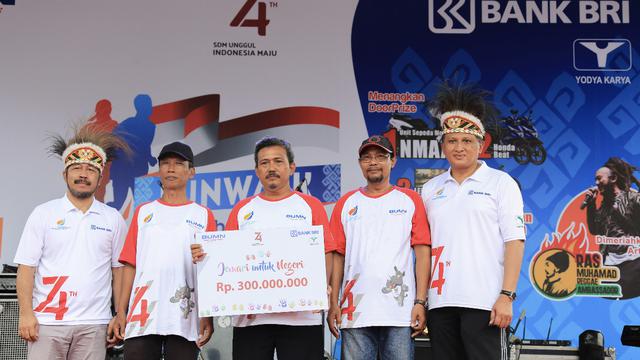 BRI Ajak 5.000 Peserta Jalan Sehat Ramaikan Peringatan HUT ke-74 RI di Papua
