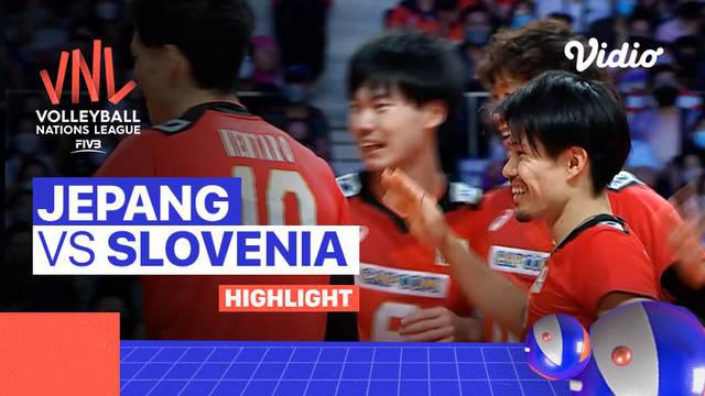 Berita Video, Highlights Volleyball Nations League Putra 2022 antara Jepang Vs Slovenia pada Minggu (26/6/2022)