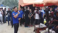 Komandan Komando Satuan Tugas Bersama (Kogasma) Partai Demokrat, Agus Harimurti Yudhoyono. (Liputan6.com/Ady Anugrahadi)